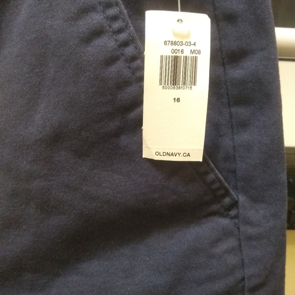 Old navy Big kids Boys khaki shorts Dark blue - Picture 3 of 4